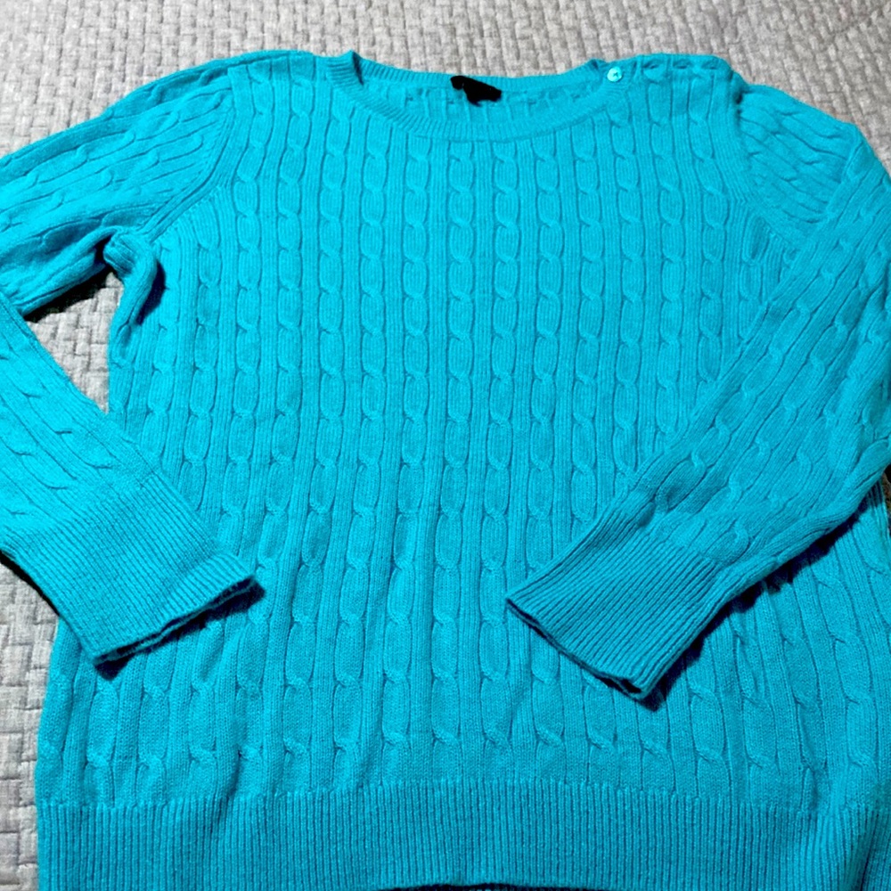 Talbots crew neck sweater size L